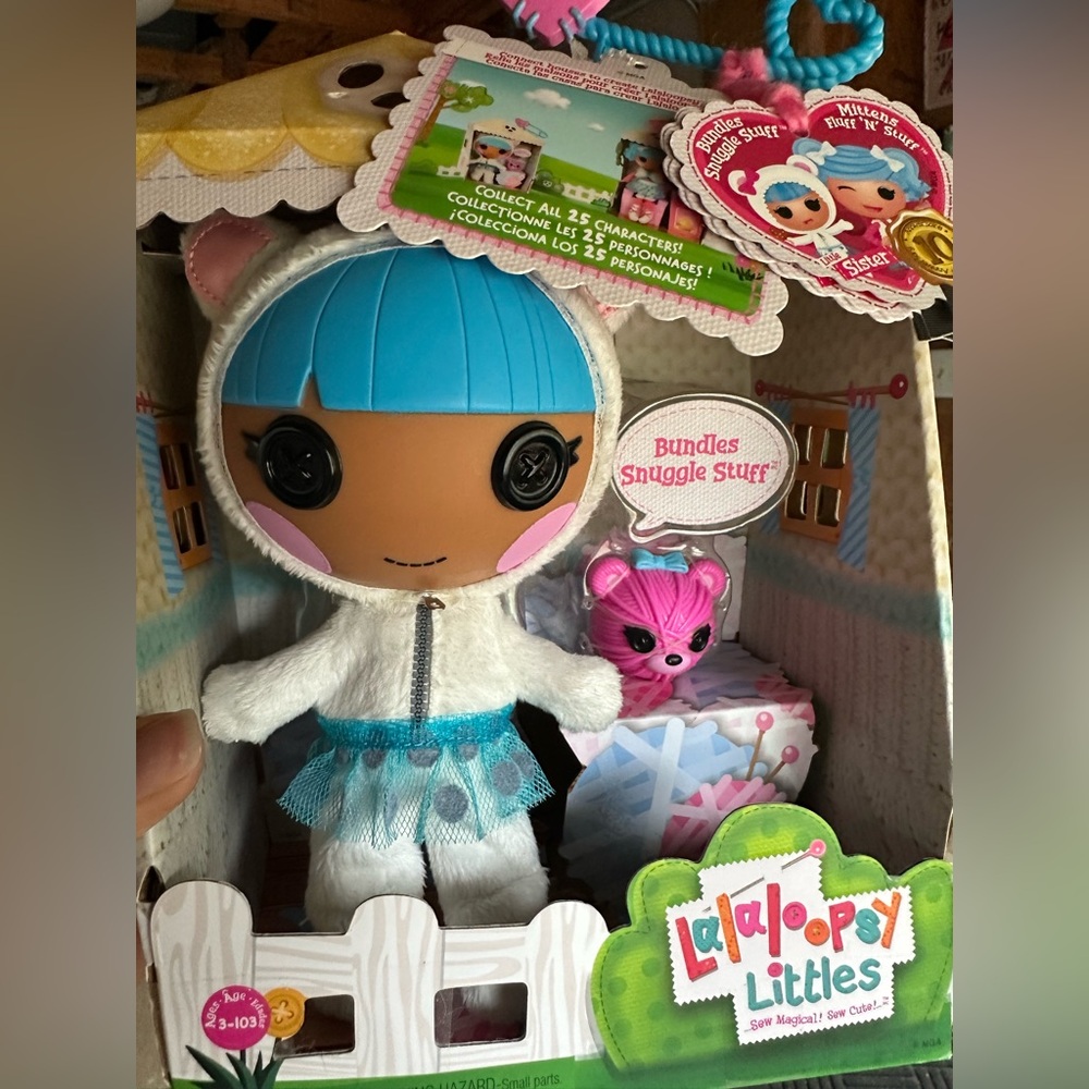Lalaloopsy Littles Bundles Snuggle Stuff Doll - Blue and White